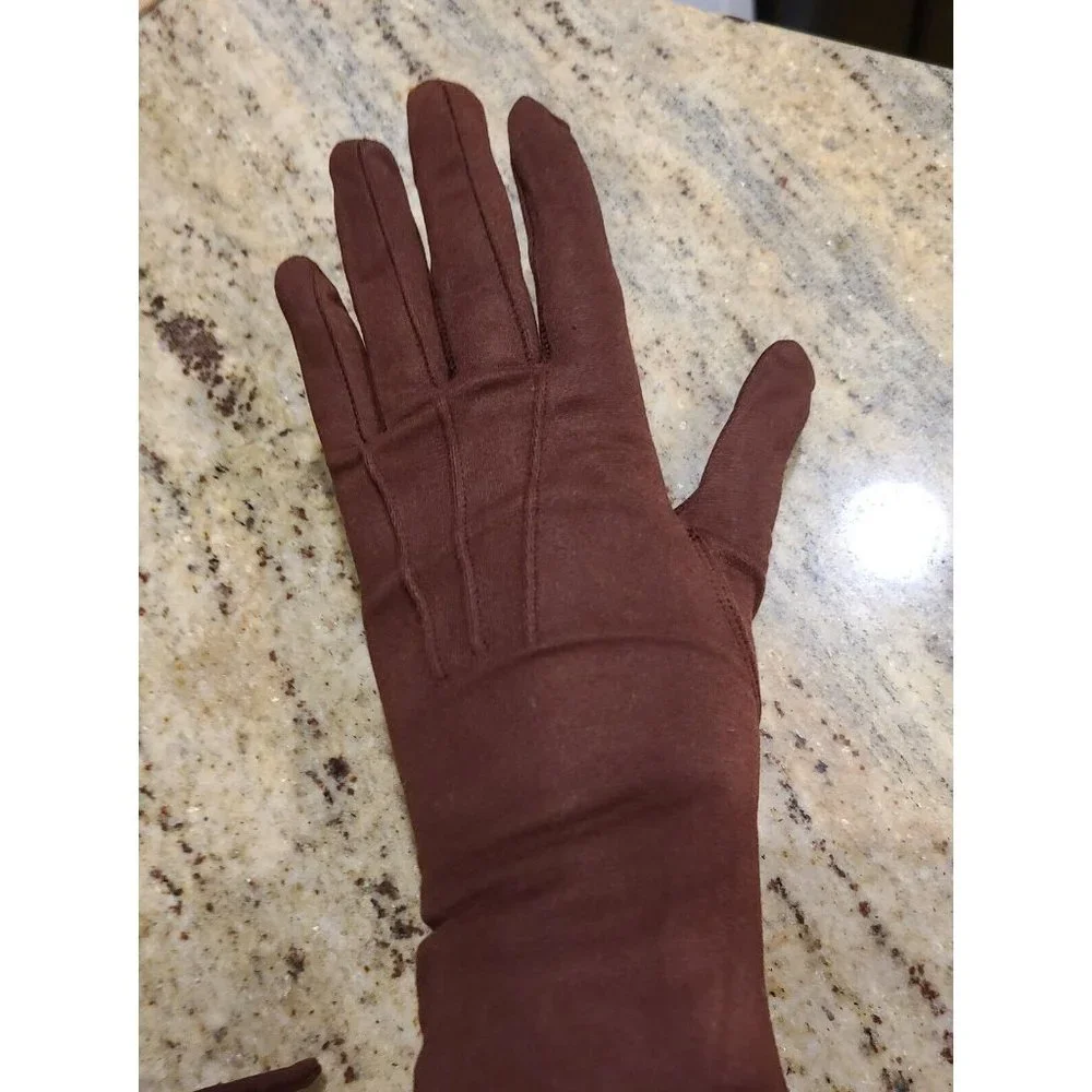 New? Vtg Size XS S 6.5 Rusty Brown Red Stretch Nylon Formal 11